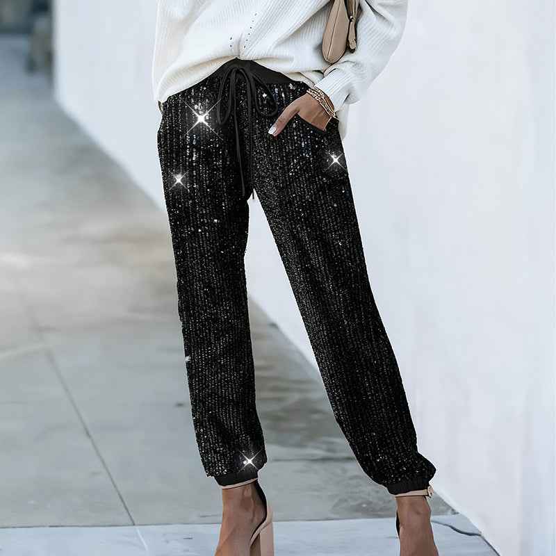 Straight-Leg Trousers — High Waist, Slight Stretch