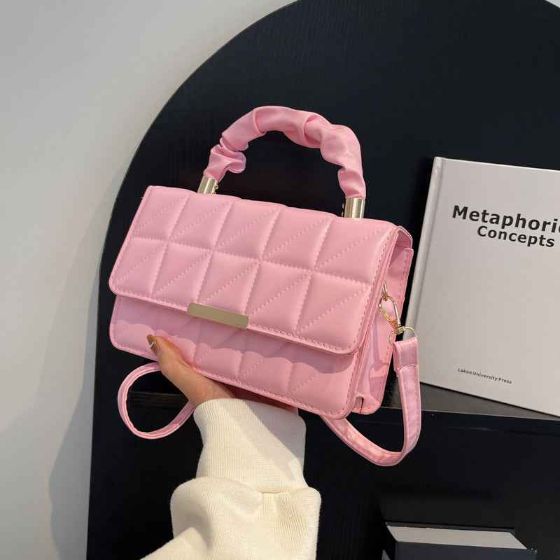 Square PU Leather Crossbody Bag