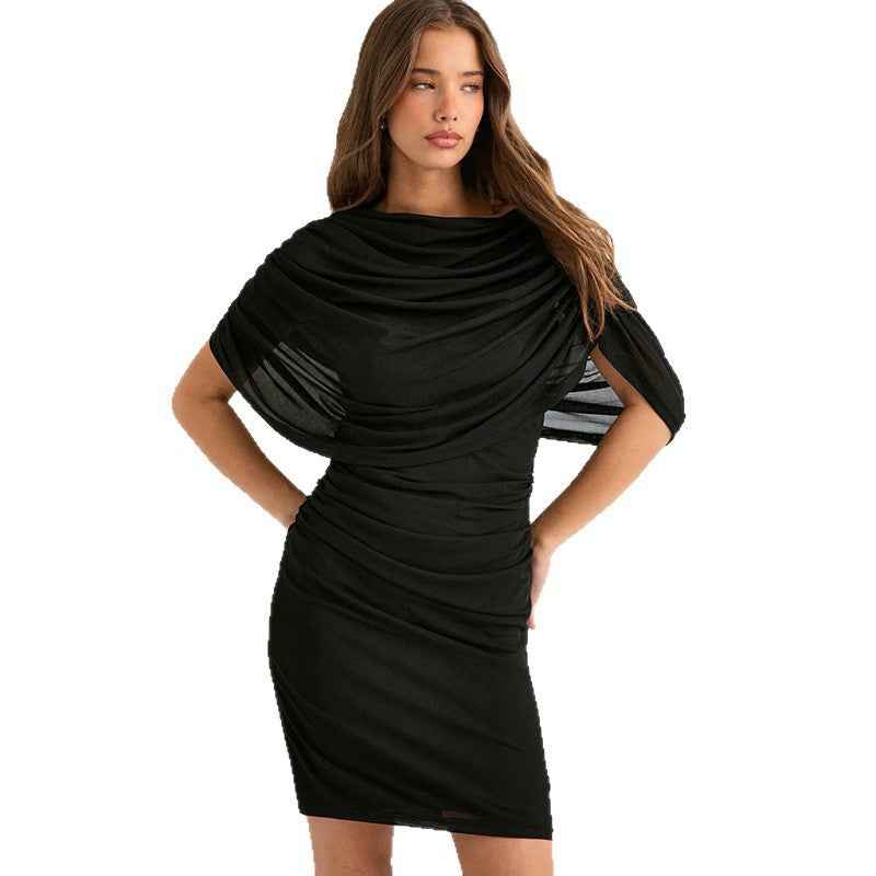 Patchwork Midi Dress — High Waist, Slim Fit, Sleeveless Street Fashion