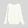 Halter-neck Batwing-sleeve Loose-fit Knit Sweater