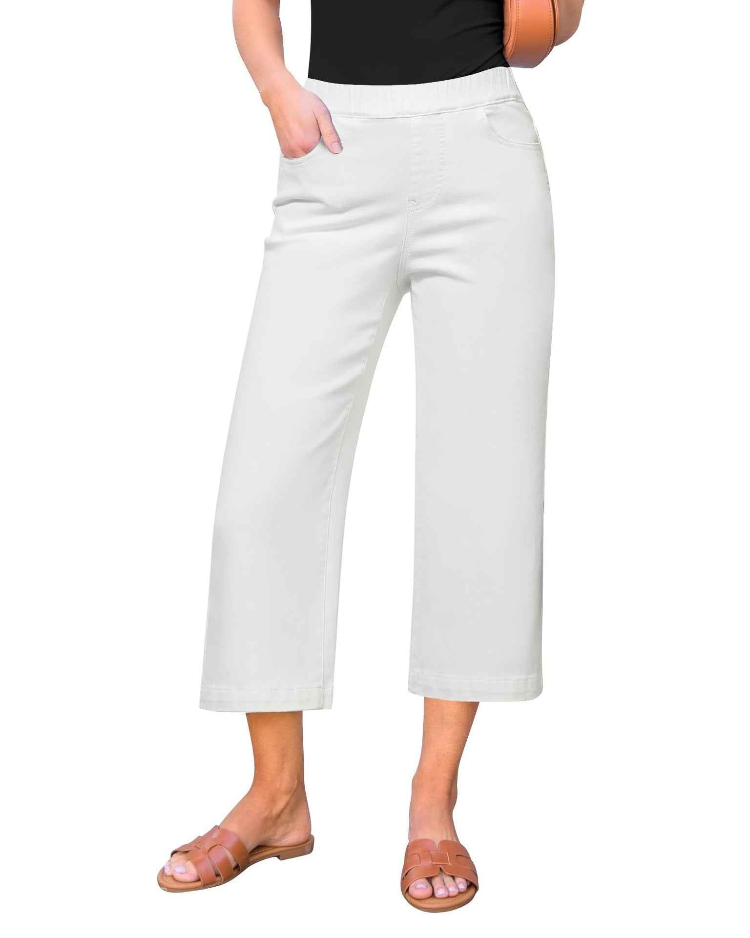 Women's High-Waist Straight-Leg Patchwork Cotton Denim Jeans