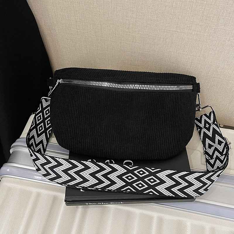 Corduroy Crossbody Bag — 4 Colours