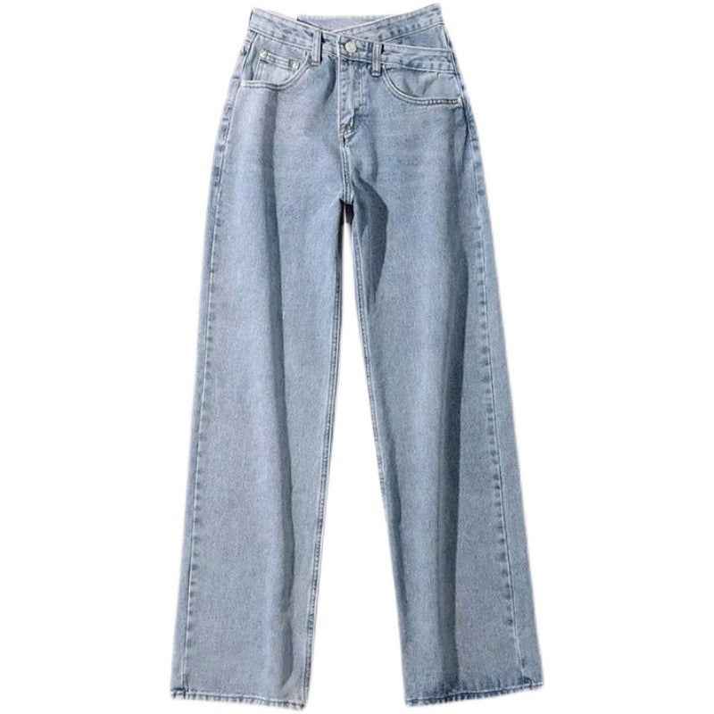 High-Waist Straight-Leg Cotton Jeans — 4 Washes, S–2XL