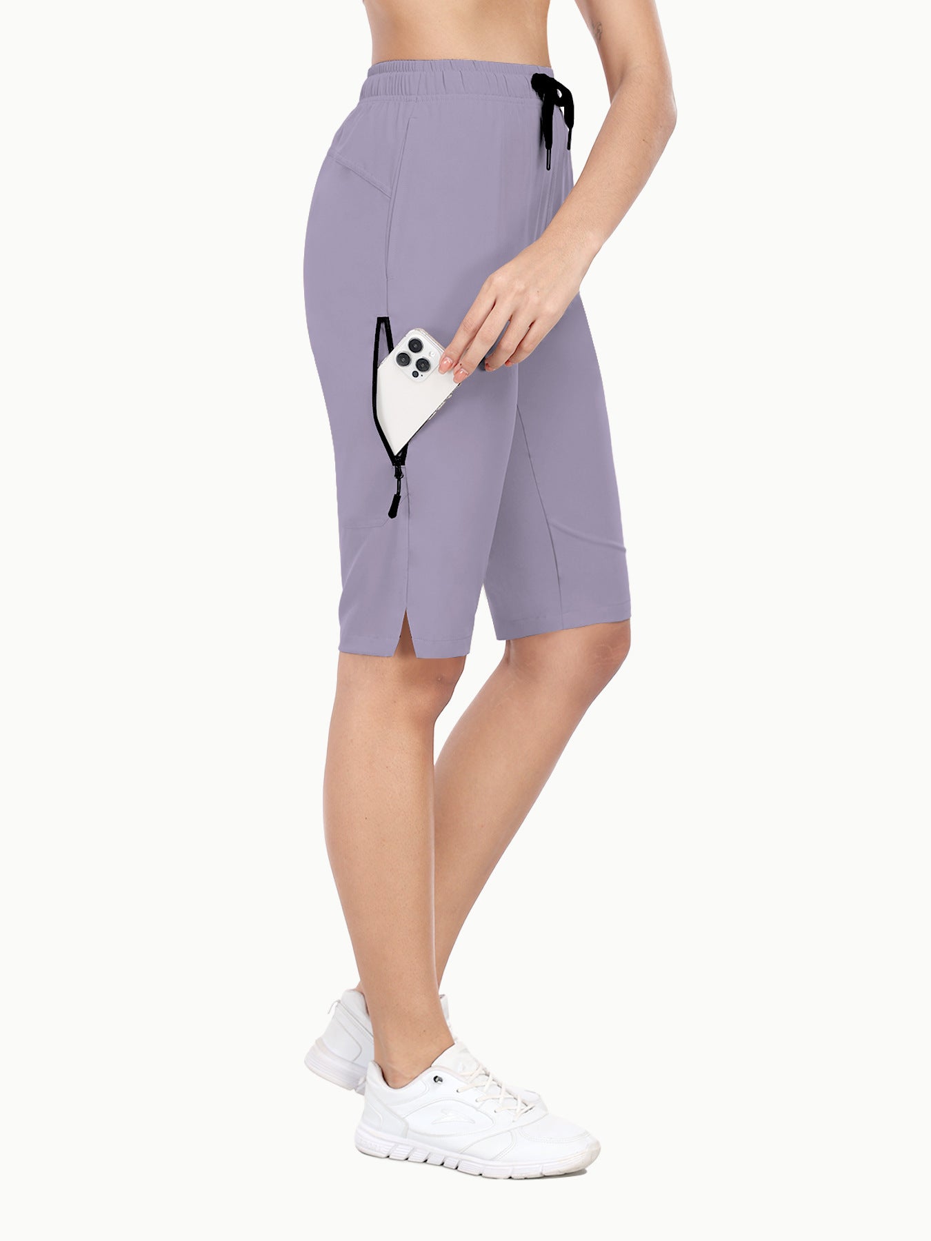 Mid-Waist Cropped Straight-Leg Casual Pants