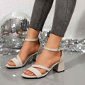 Versatile Fashionable Womens Shoes Suede Block-heel High Heels
