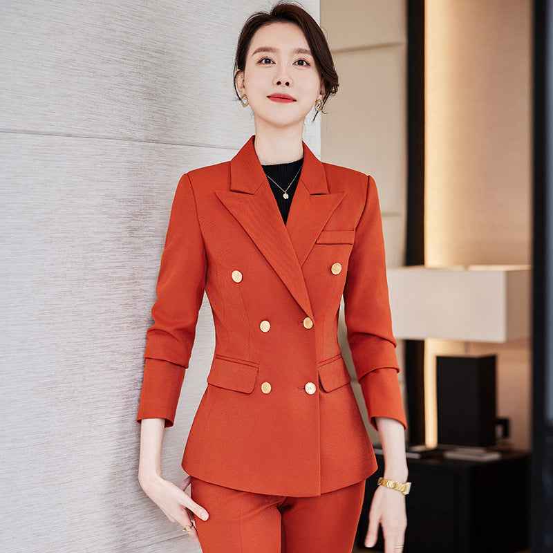 British-Style Formal Suit Set — Blazer & Trousers, 4 Colours, S–4XL