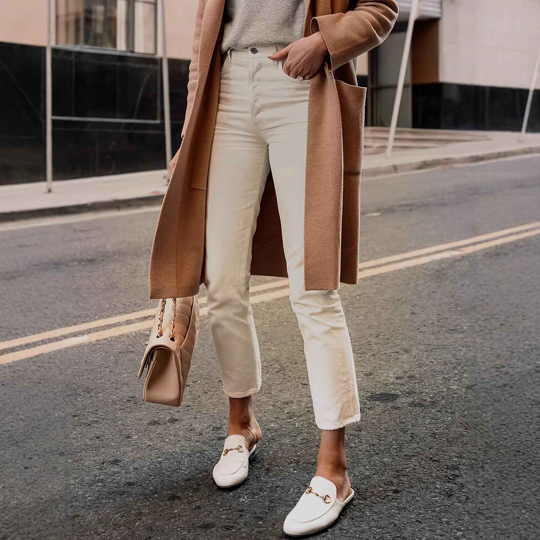 Black Womens Slim Straight-leg Jeans