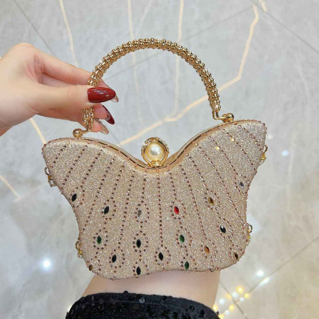 Exquisite Butterfly-shaped Handbag Crossbody And Shoulder Bag