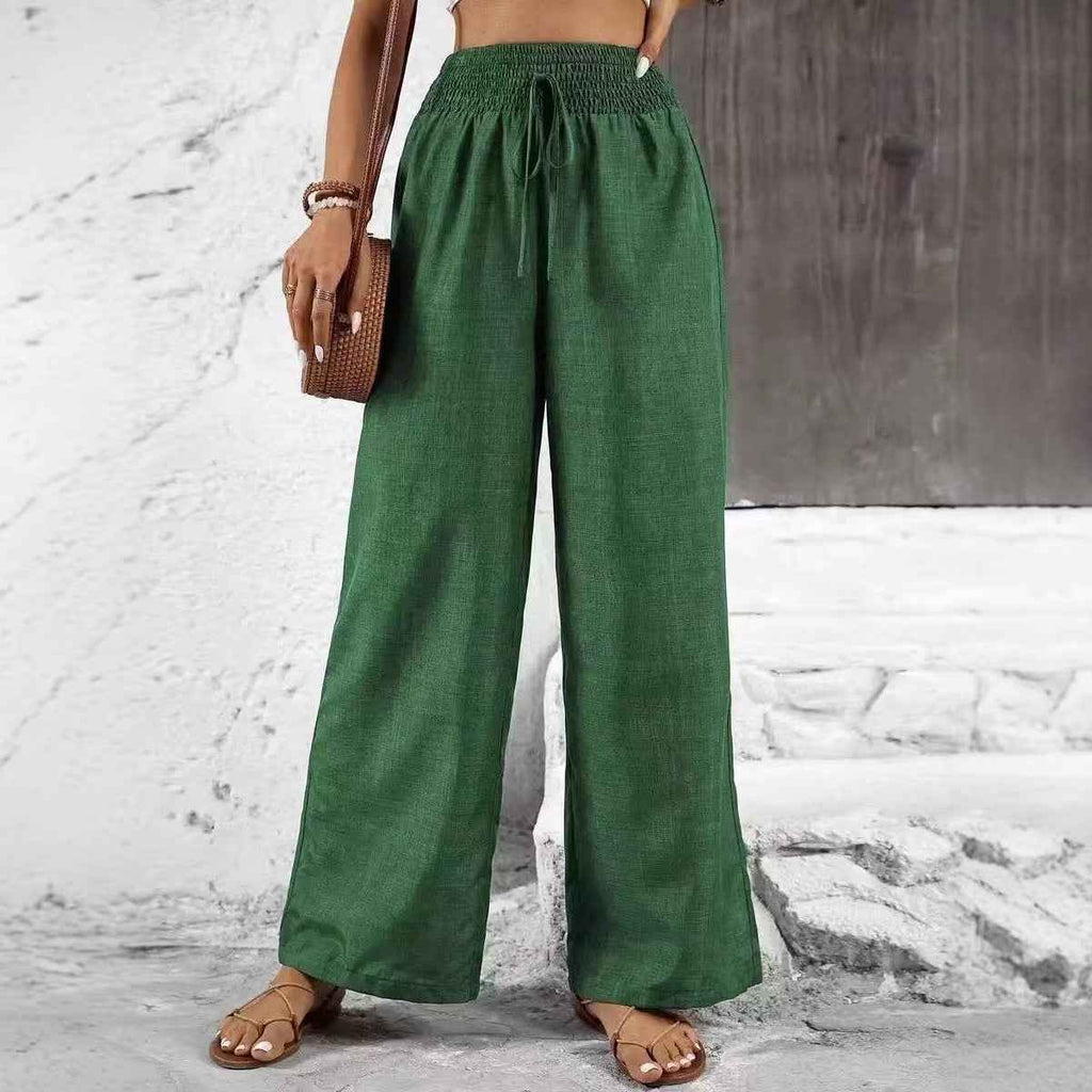 High-Waist Straight-Leg Trousers — 7 Colours, S–XXL