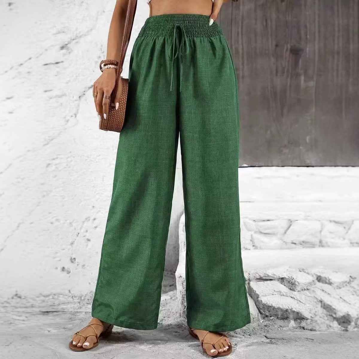 High-Waist Straight-Leg Trousers — 7 Colours, S–XXL