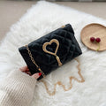 Heart Tassel Flap Shoulder Bag – Trendy PU Square Bag