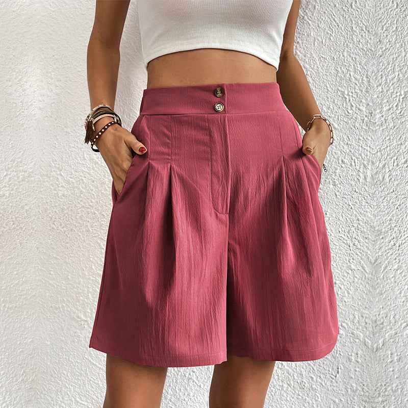 Plus Size Capri Straight-Leg Trousers – Mid-Rise Elegant Pants