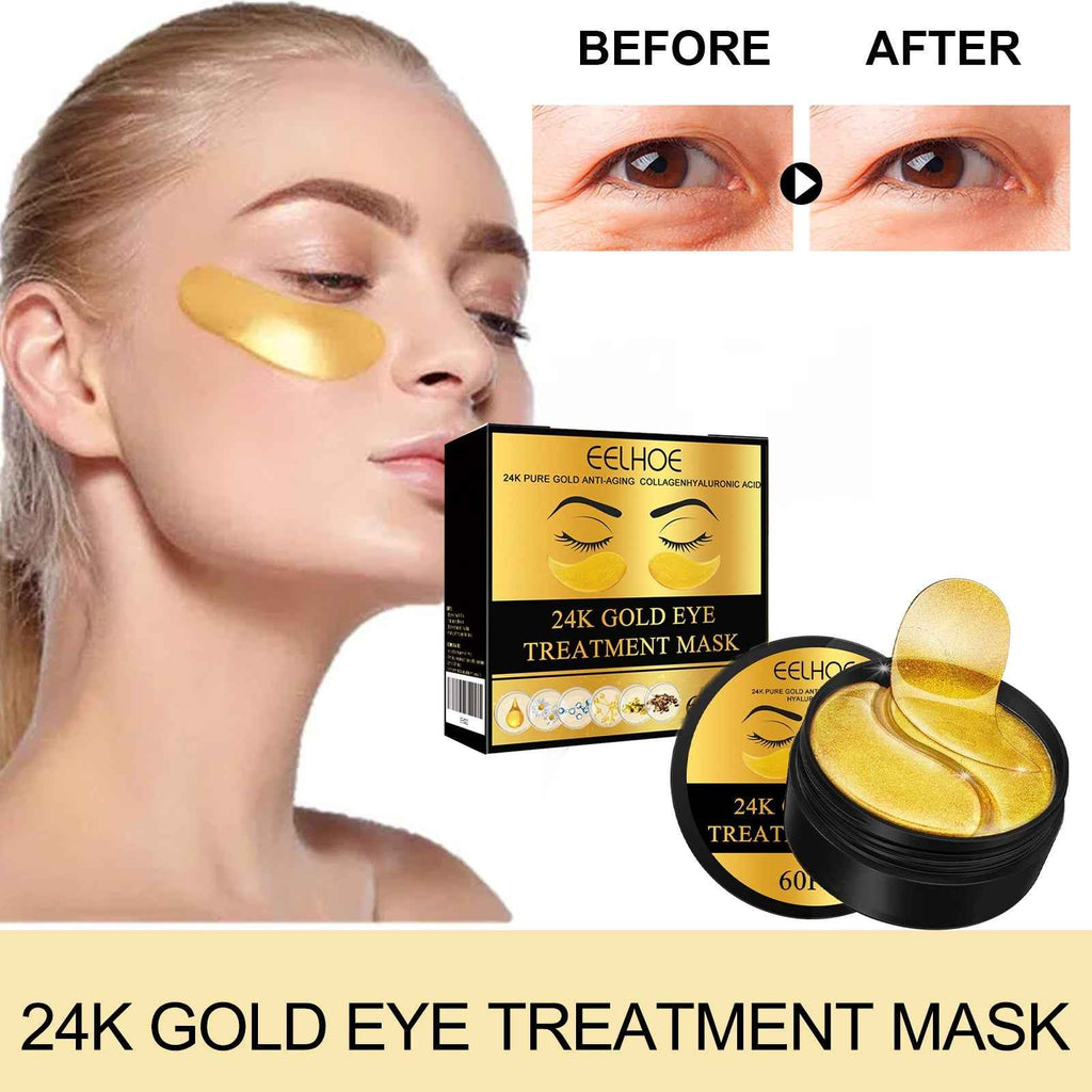24K Gold Under-Eye Patches – 60 Pairs