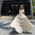 Thailand Beach Vacation Halter-Neck Lotus-Leaf Dress
