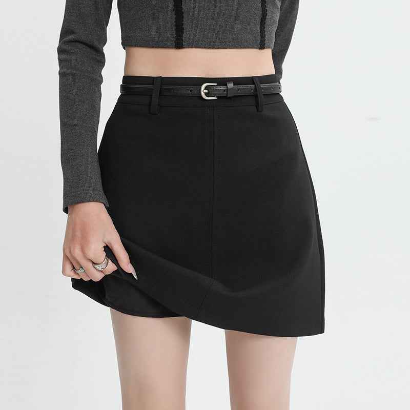 Womens Skirt A-line Design Solid Color Fashionable