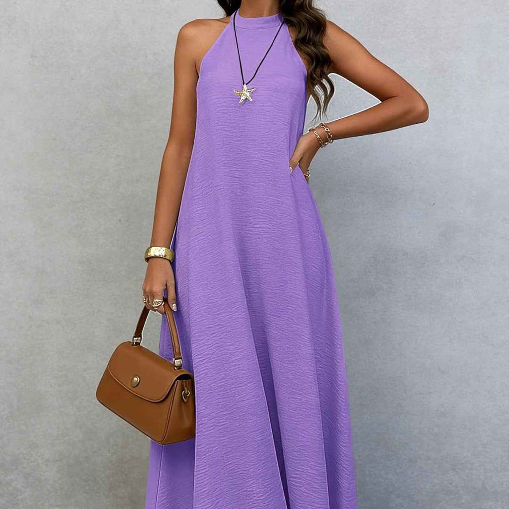 Women's Sleeveless A-Line Maxi Dress