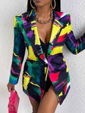 Fashionable Loose-fit Blazer With Long Sleeves And A Lapel Collar