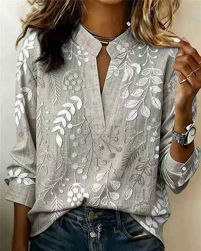 Pullover Versatile Spring Summer Long-sleeve Blouse Top