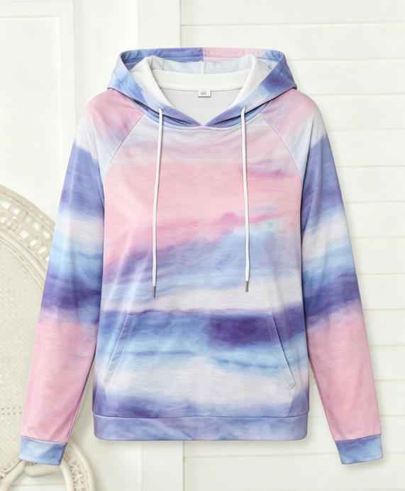 3D Digital Print Loose-Fit Women's Hoodie Sweatshirt