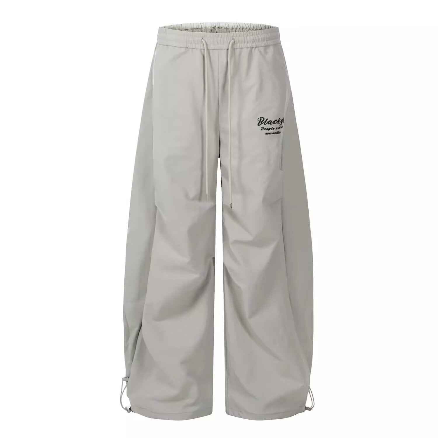 Relaxed-Fit Straight-Leg Pants – Lightweight Polyester, Full Length
