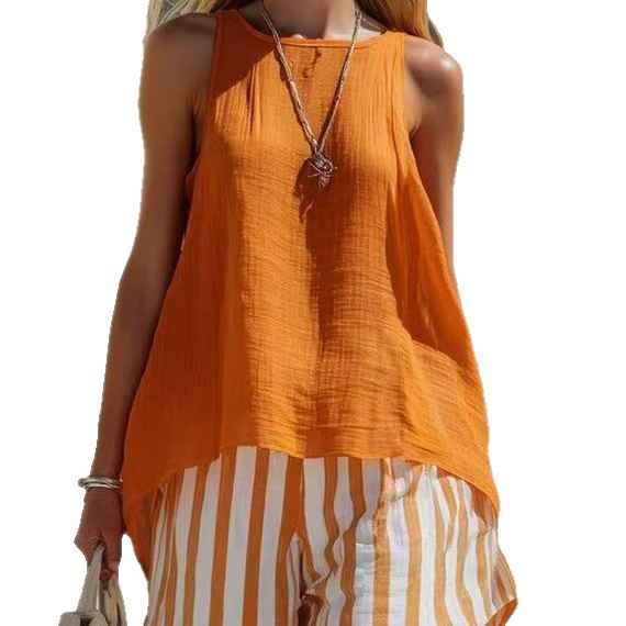 Solid-Colour Sleeveless Tank Top — 7 Colours