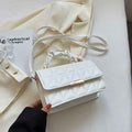 Square PU Leather Crossbody Bag