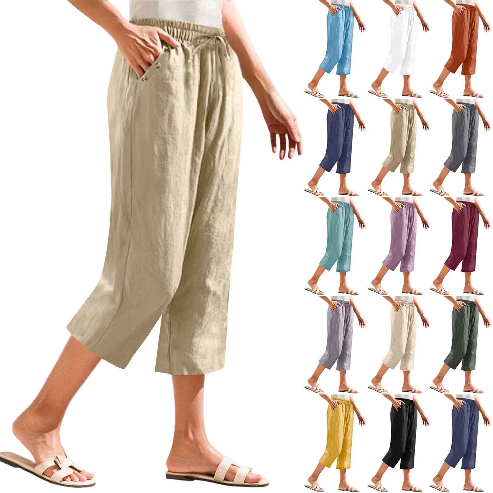 Solid-color Versatile Loose-fit Figure-flattering Lightweight