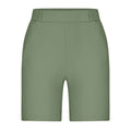 High-Stretch Straight-Leg Shorts with Pockets