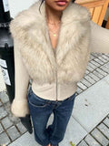Versatile Casual Slim-fit Zip-up Knit Jacket