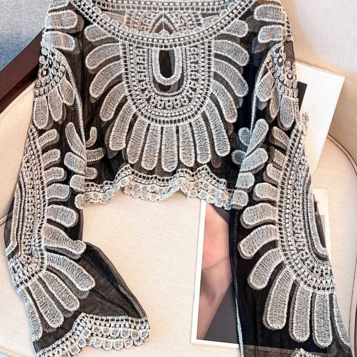 Women's Sheer Beach Cardigan Top — Lightweight Cover-Up