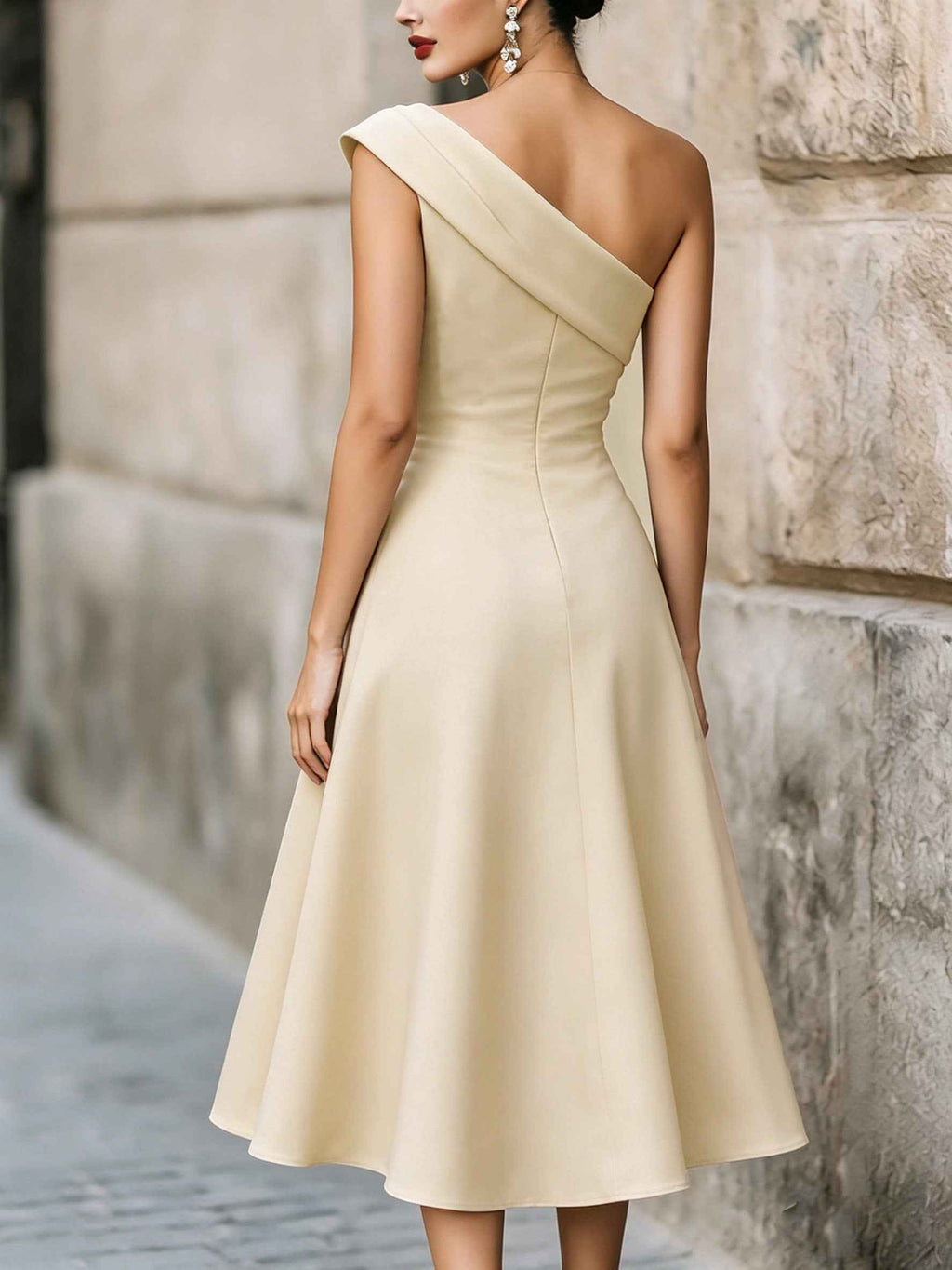 Women's Off-Shoulder Flared Swing Dress — 3 Colours