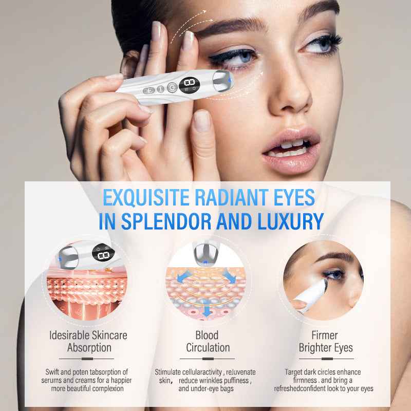 Vibrating Eye Massager – Anti-Puffiness & Dark Circle Relief Device