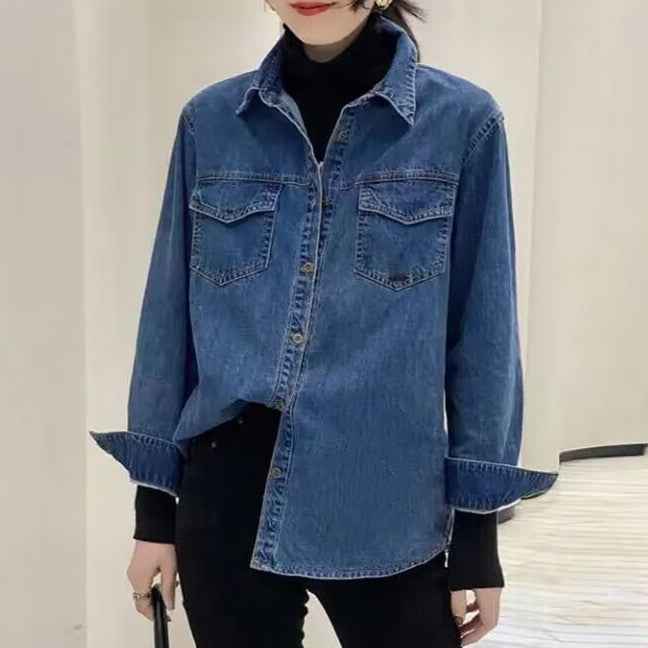 Women's Elegant Long-Sleeve Cotton Commuter Coat