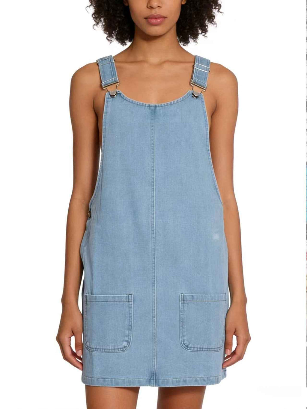 Women's Denim Mini Dress – Off-Shoulder Suspender Style, S–XXL