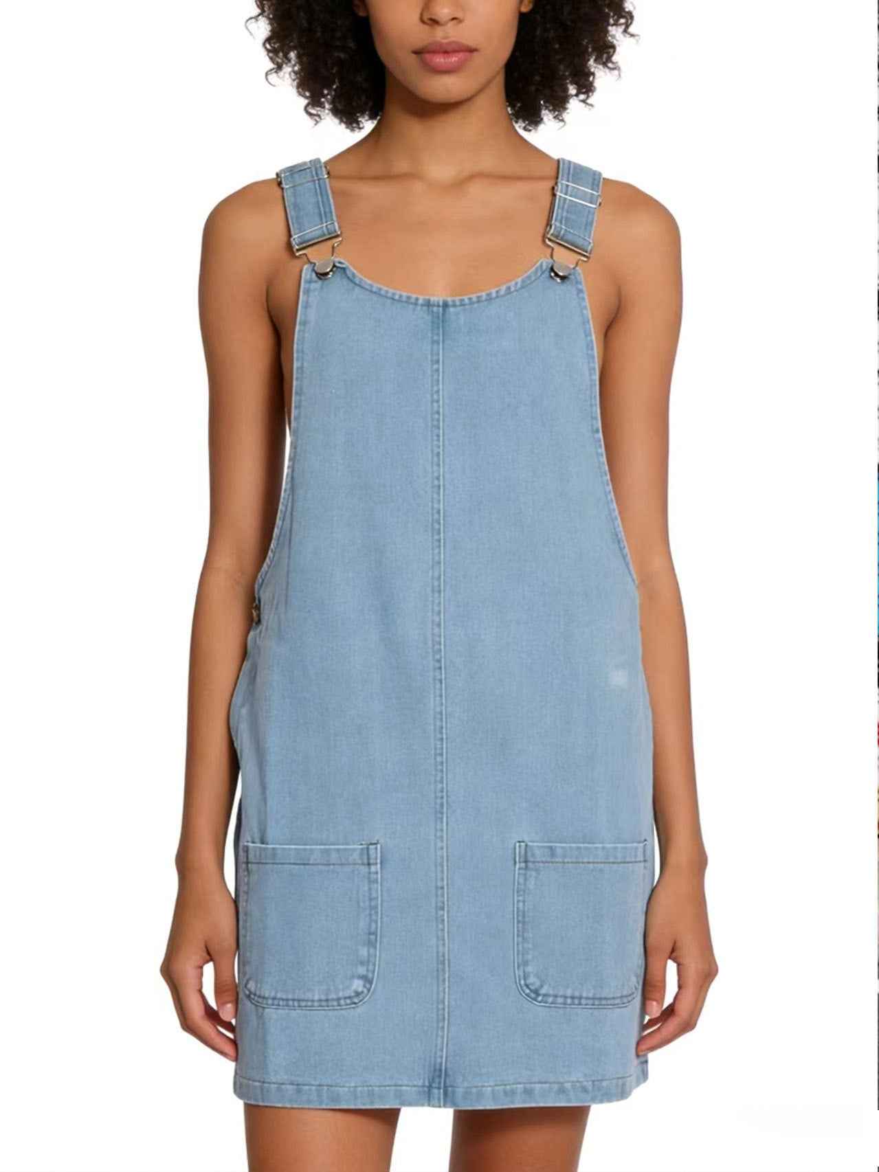 Women's Denim Mini Dress – Off-Shoulder Suspender Style, S–XXL