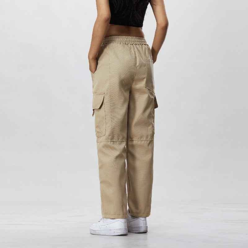 Wide-Leg Casual Trousers