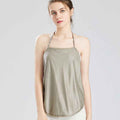 Womens Silver-fiber Camisole With Straps