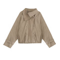 Double-Breasted Stand-Up Collar British-Style Trench Coat