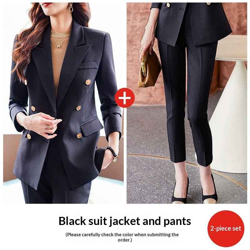 British-Style Formal Suit Set — Blazer & Trousers, 4 Colours, S–4XL