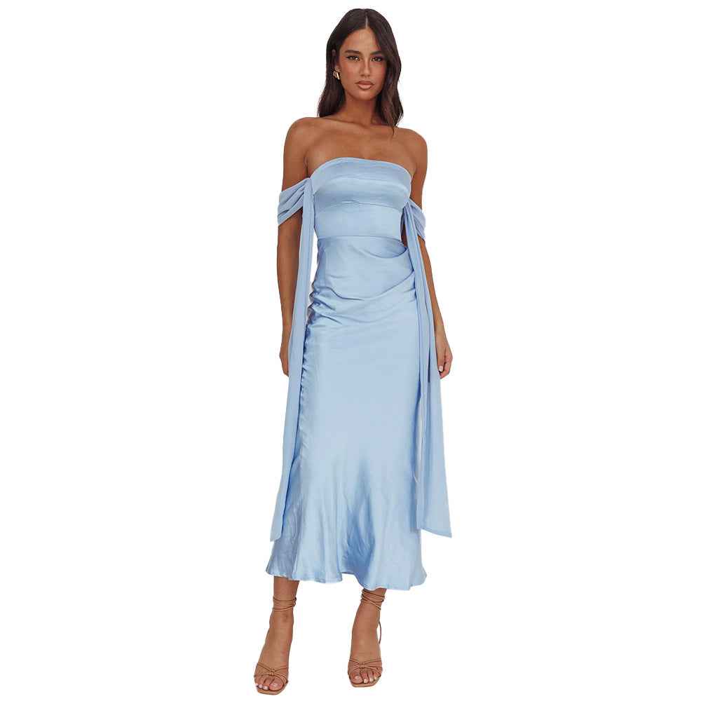 Strapless Fairy Maxi Dress – High Waist Patchwork
