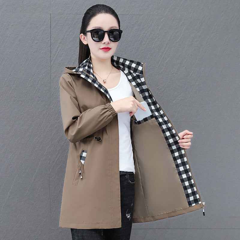 Women's Oversized Hooded Zip Jacket – Loose Fit, Long Sleeve | M–4XL