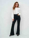 Slightly Stretchy Slightly Flared Full-length Jeans