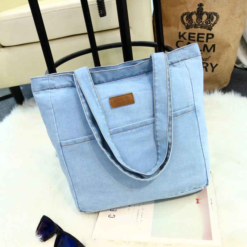 Denim Bag New Style Simple And Fashionable Korean style Fresh And Clean