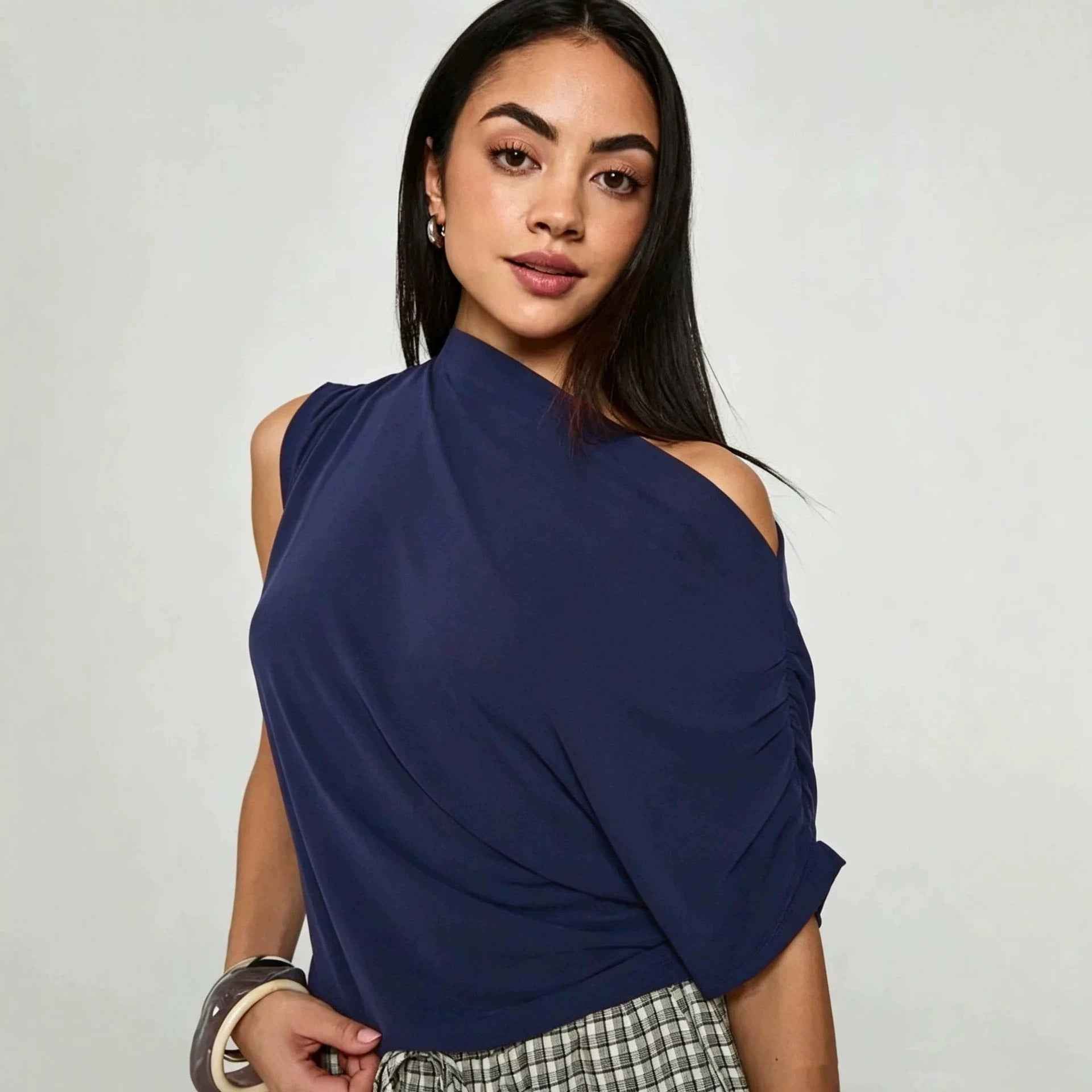 Summer Laid-back Off-shoulder Sleeveless Top
