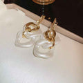 Geometric Chain Hoop Earrings – Luxury Versatile Women’s Jewelry