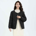 Diamond-Quilted Down Jacket — Lightweight, Slim Fit