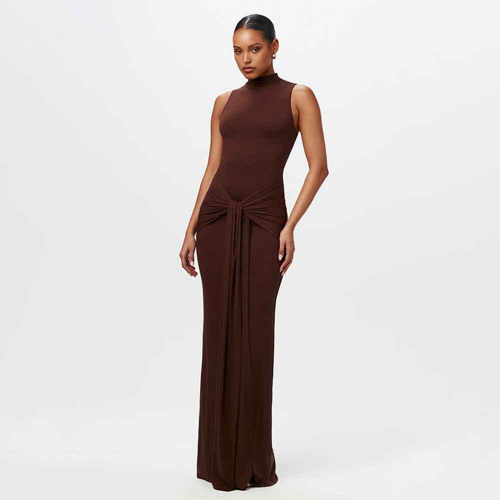 Women's Sleeveless High-Waist Bandage Bodycon Dress