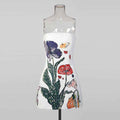 Strapless High-Waist Floral Print Slim-Fit Bodycon Mini Dress