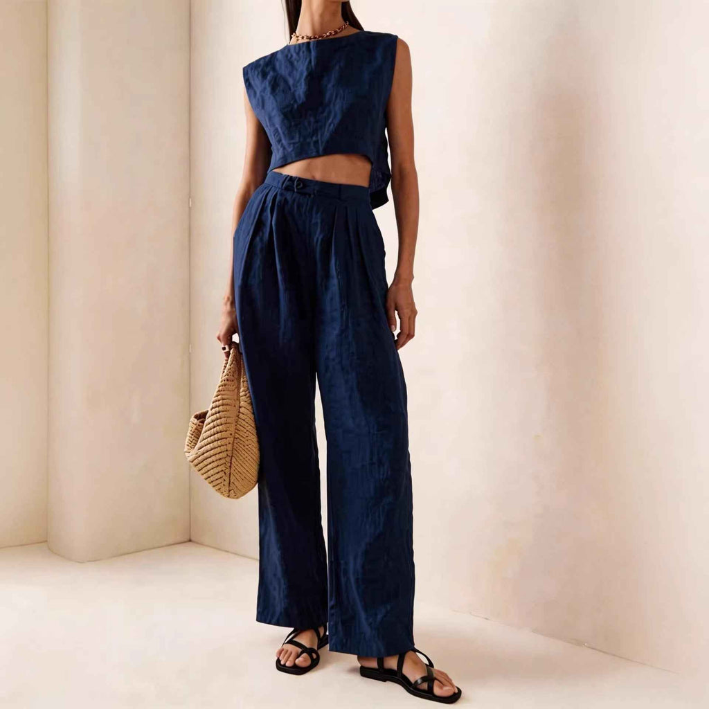Crew-Neck Loose Co-Ord Set — 5 Colours