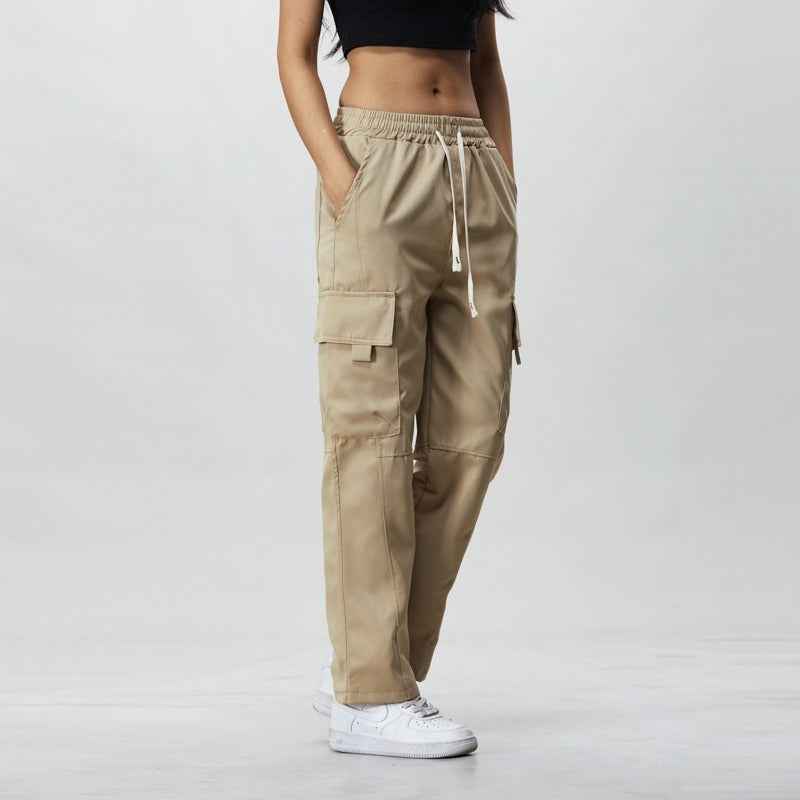 Wide-Leg Casual Trousers